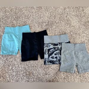 Compression biker shorts